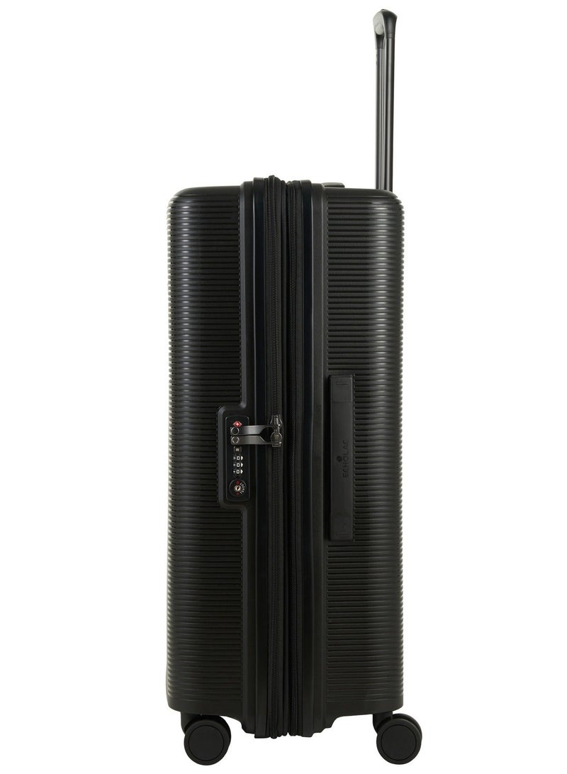 Echolac Forza 55 Cm Expandable 4-Double Wheeled Hardcase Cabin Luggage Trolley - Black - Image 4